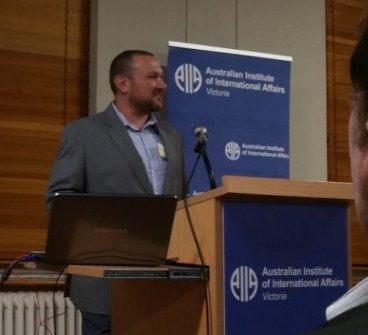 Ben presenting at AIIA-Vic (22 May 2018).